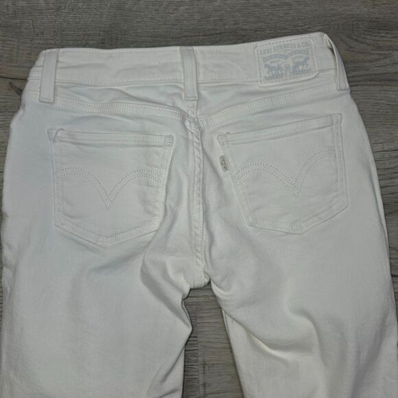 Levi's 535 Super Skinny White Out Stretch Denim Jeans Size 26 - Picture 6 of 7